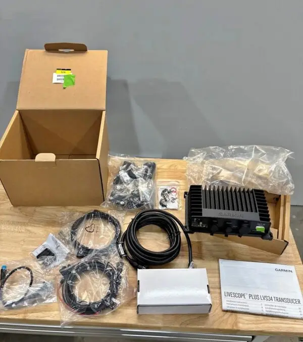 Brand New Garmin Livescope LVS34 with GLS10 Black Box – Complete Package