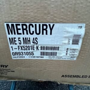 Brand New 2025 Mercury 5 HP Fourstroke Outboard Motor – Long Shaft