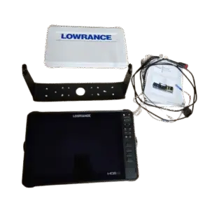 Used Lowrance HDS 12 Live Fish Finder – Includes 3-in-1 Transducer and Accessories